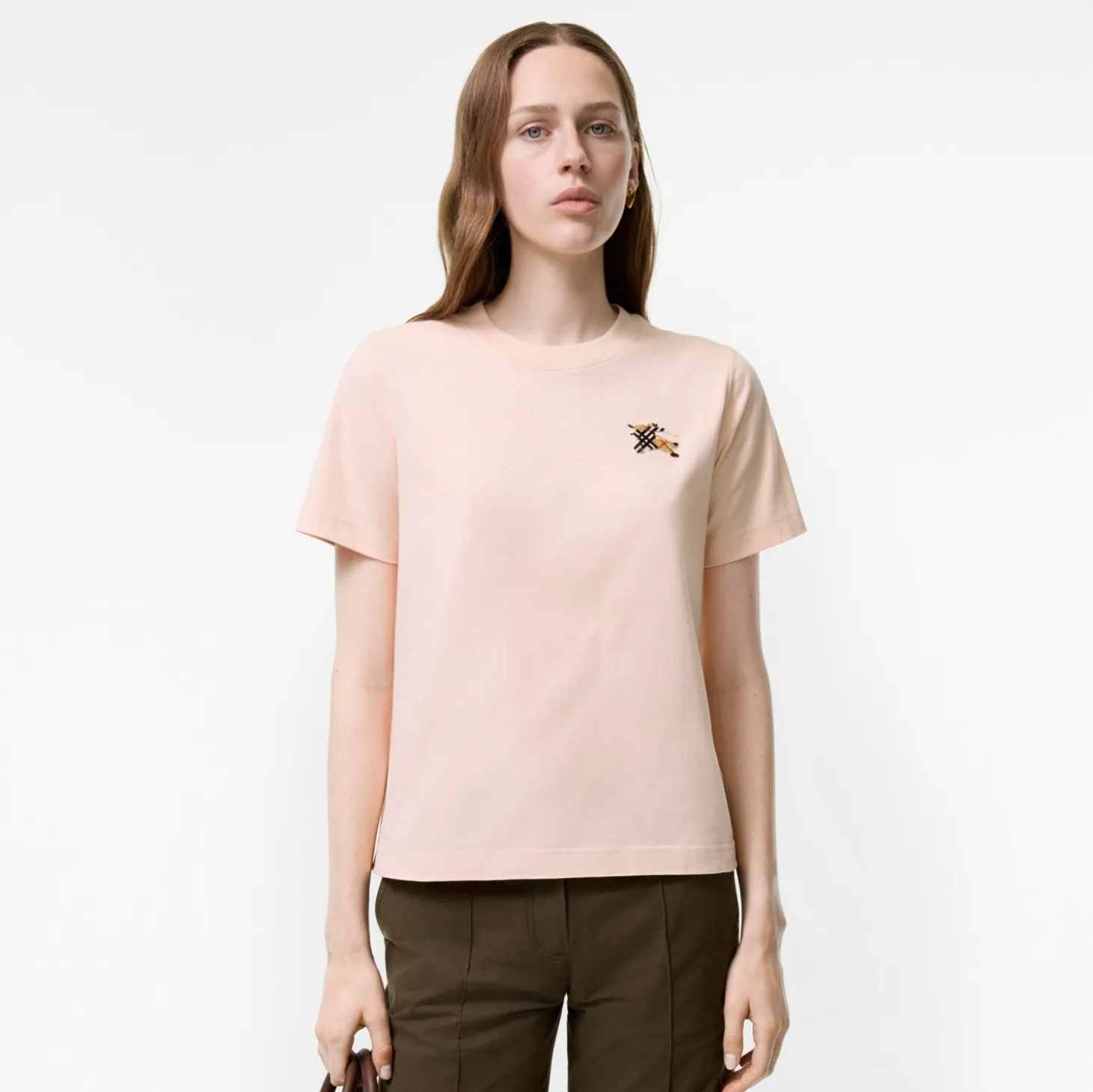 Knight Check Cotton T-shirt