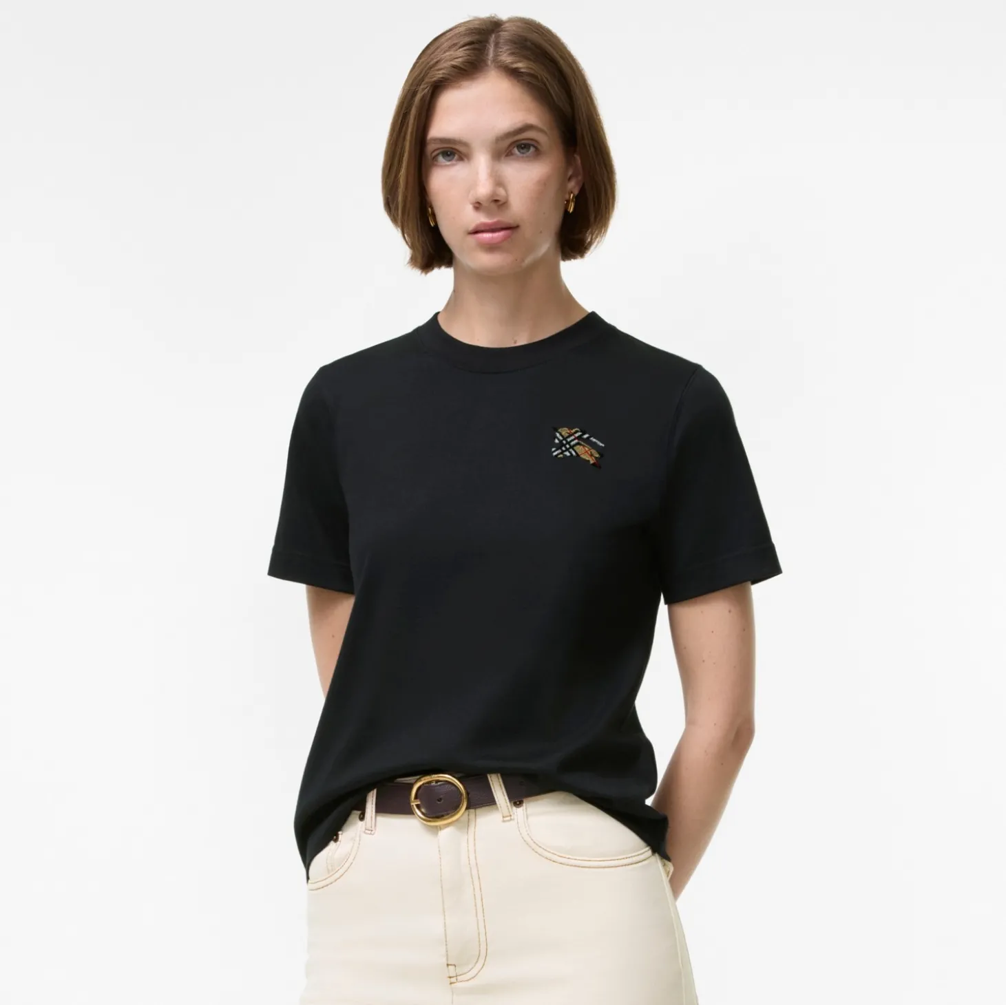 Knight Check Cotton T-shirt