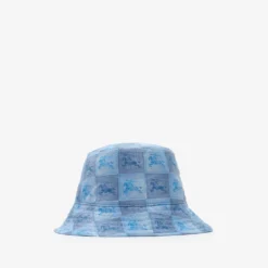 Knight Checkerboard Cotton Bucket Hat