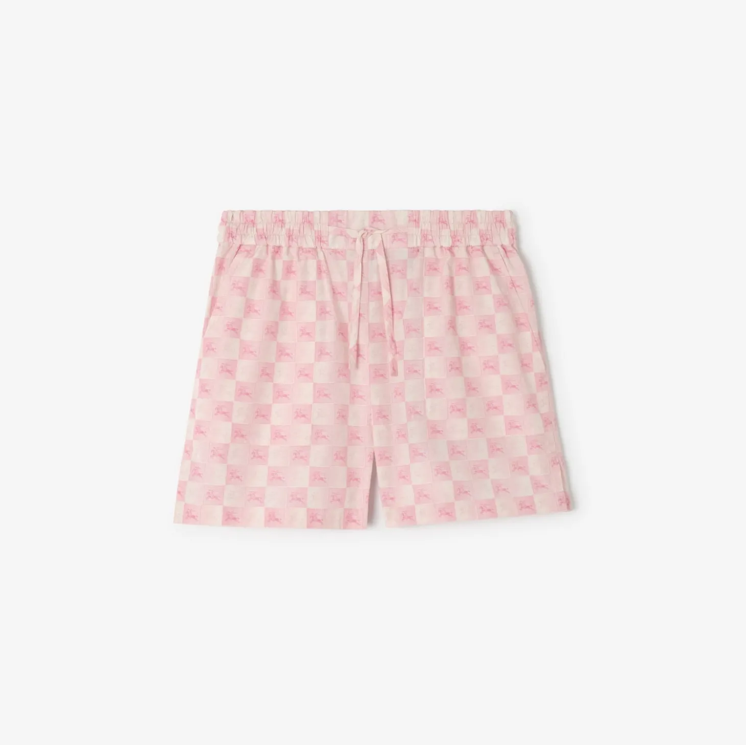 Knight Checkerboard Cotton Poplin Shorts