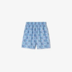 Knight Checkerboard Cotton Shorts
