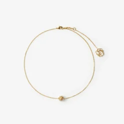 Knight Pearl Solitaire Necklace