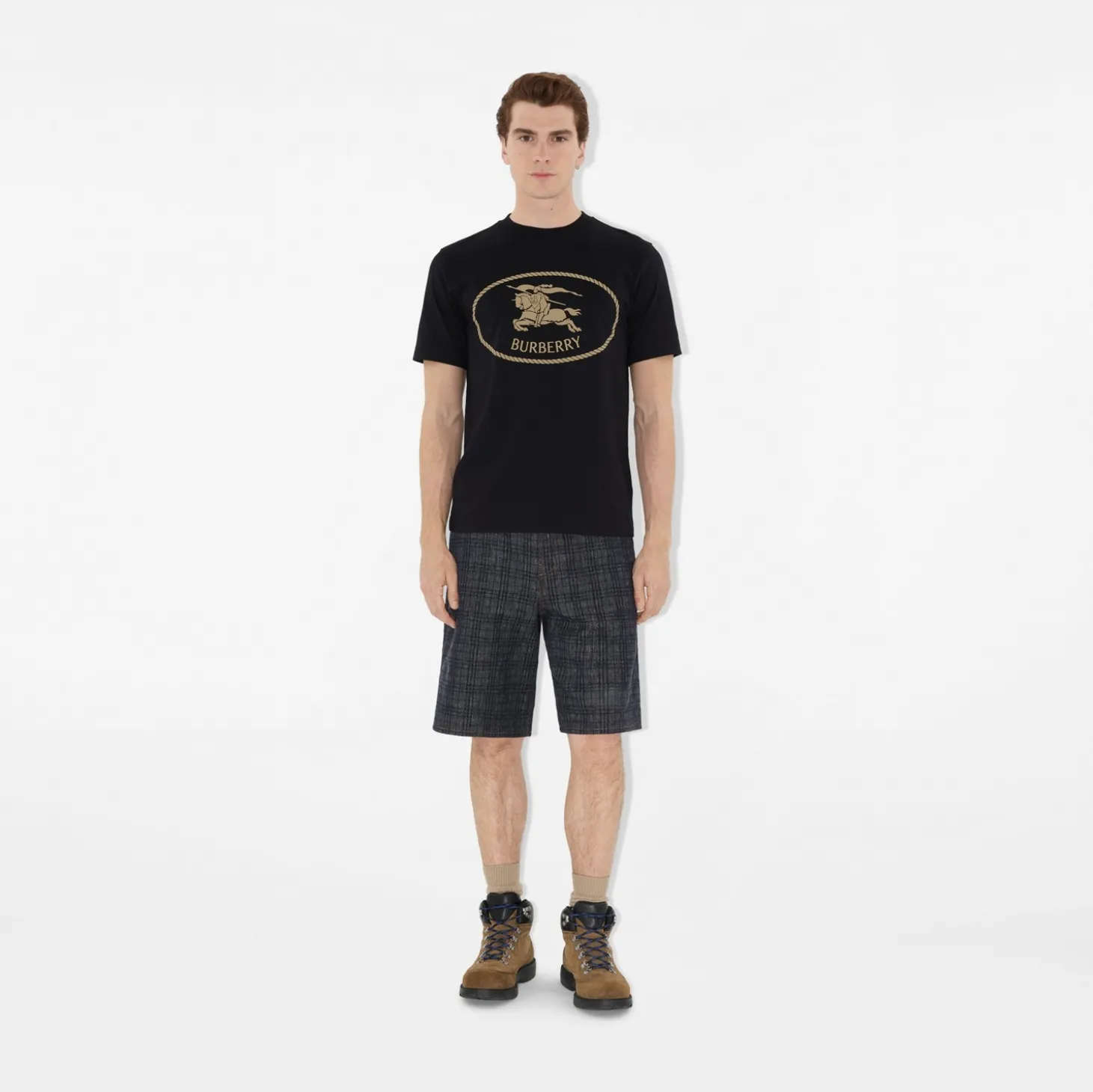 Knight Stamp Cotton T-shirt
