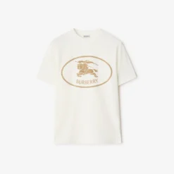 Knight Stamp Cotton T-shirt