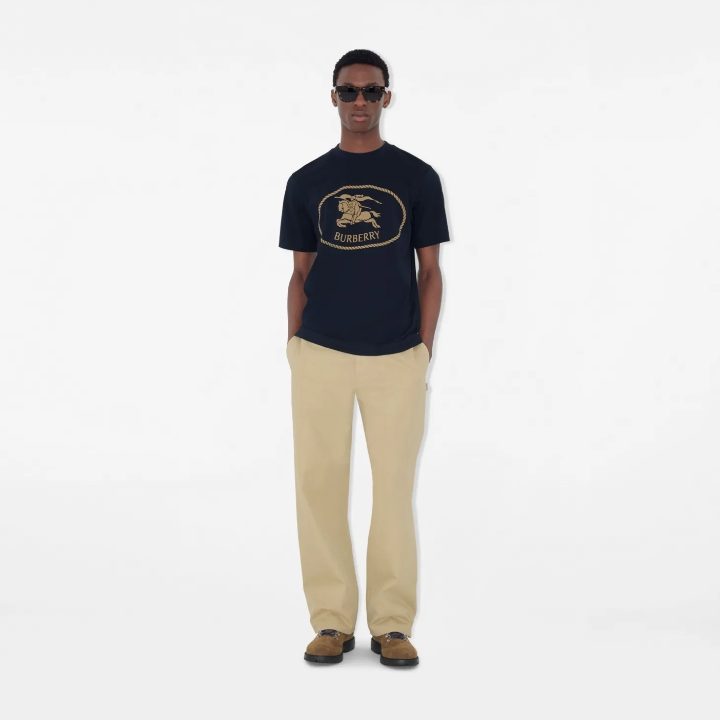 Knight Stamp Cotton T-shirt
