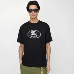 Knight Stamp Cotton T-shirt
