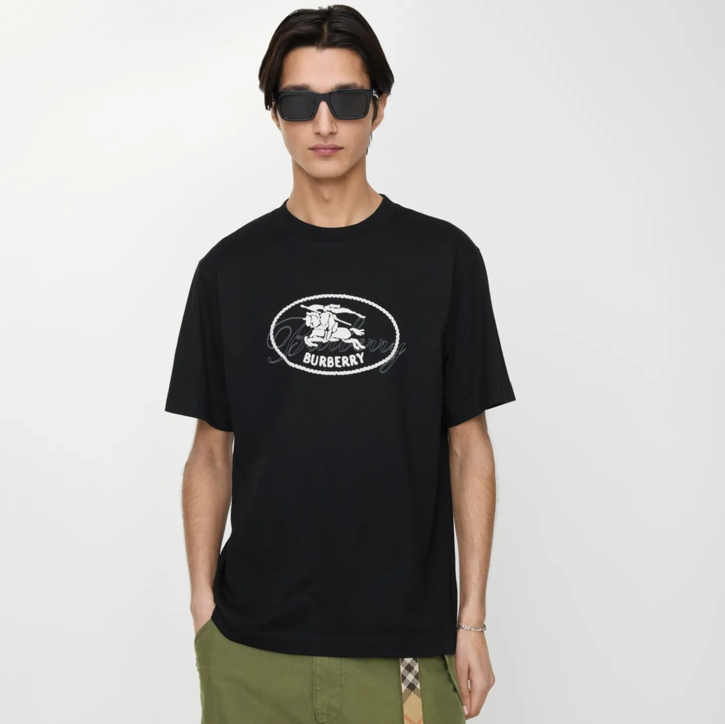 Knight Stamp Cotton T-shirt