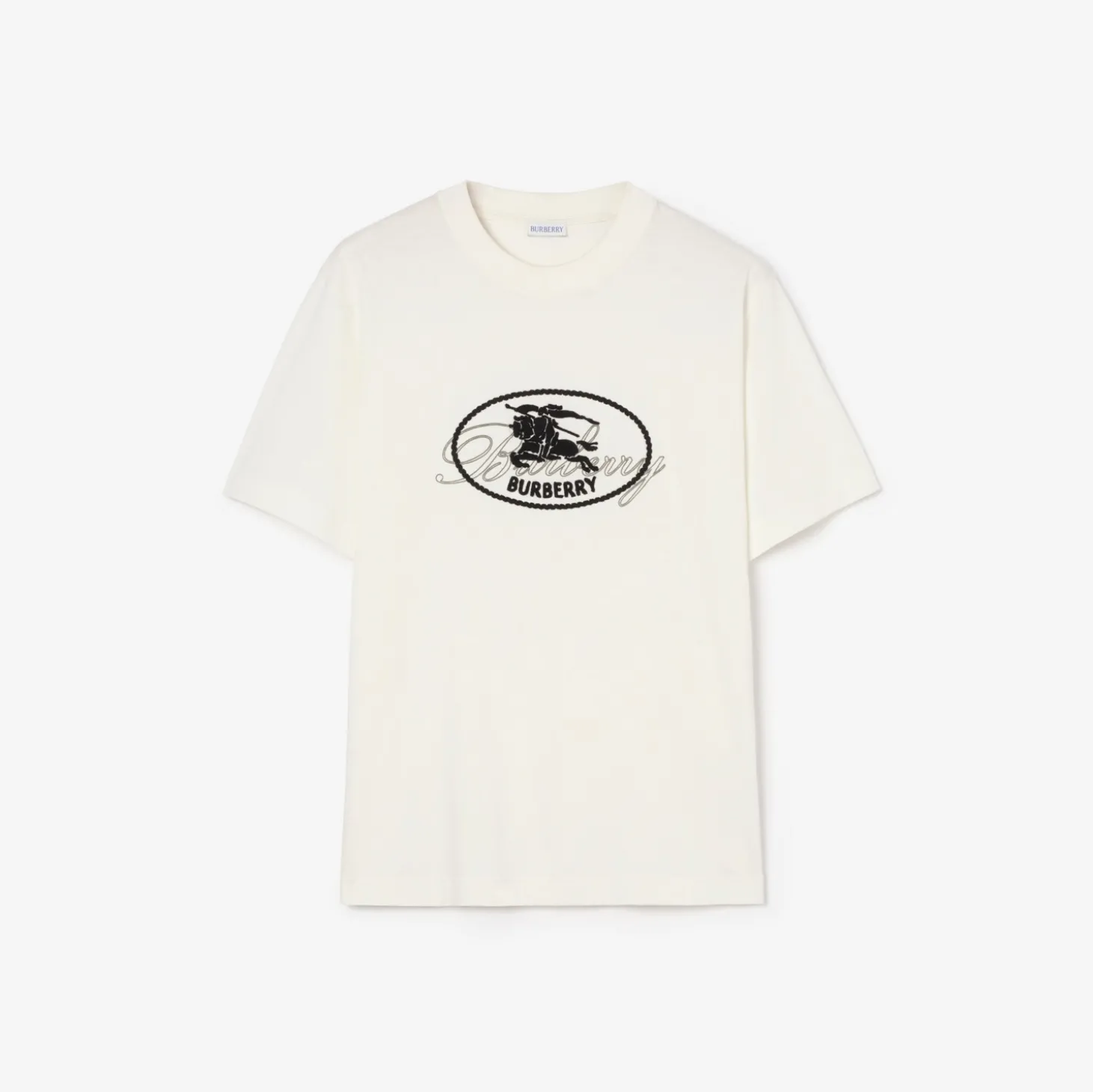 Knight Stamp Cotton T-shirt