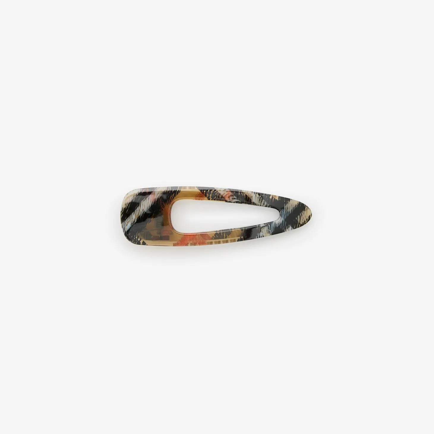 Large Check Hair Clip