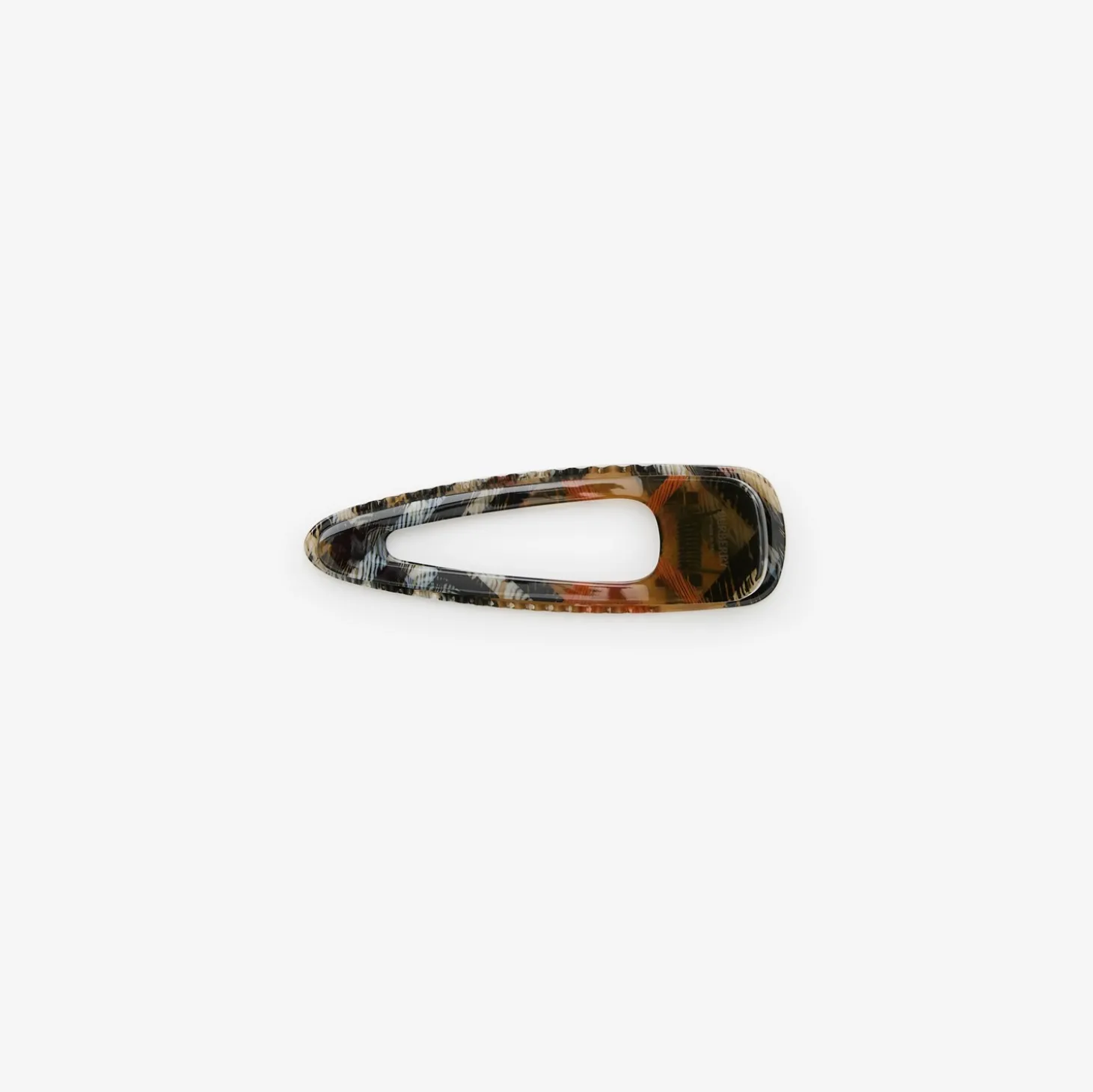 Large Check Hair Clip