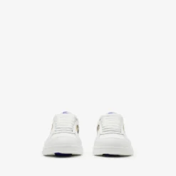 Leather and Check Terrace Sneakers