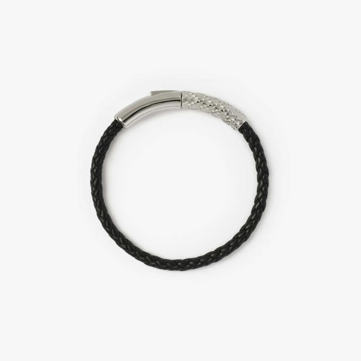 Leather Check Bracelet