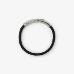 Leather Check Bracelet