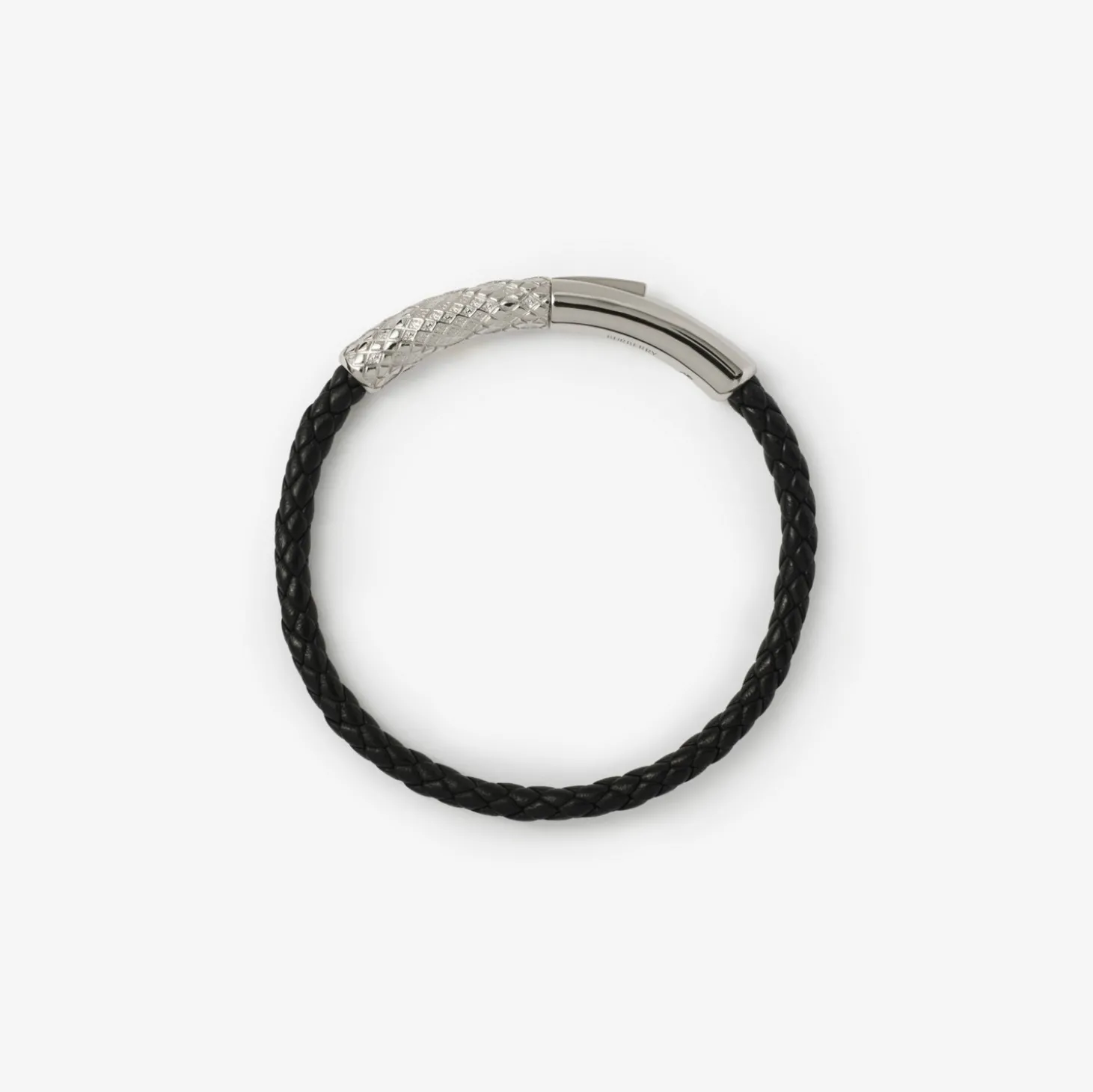 Leather Check Bracelet