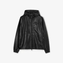 Leather Clapton Hooded Jacket