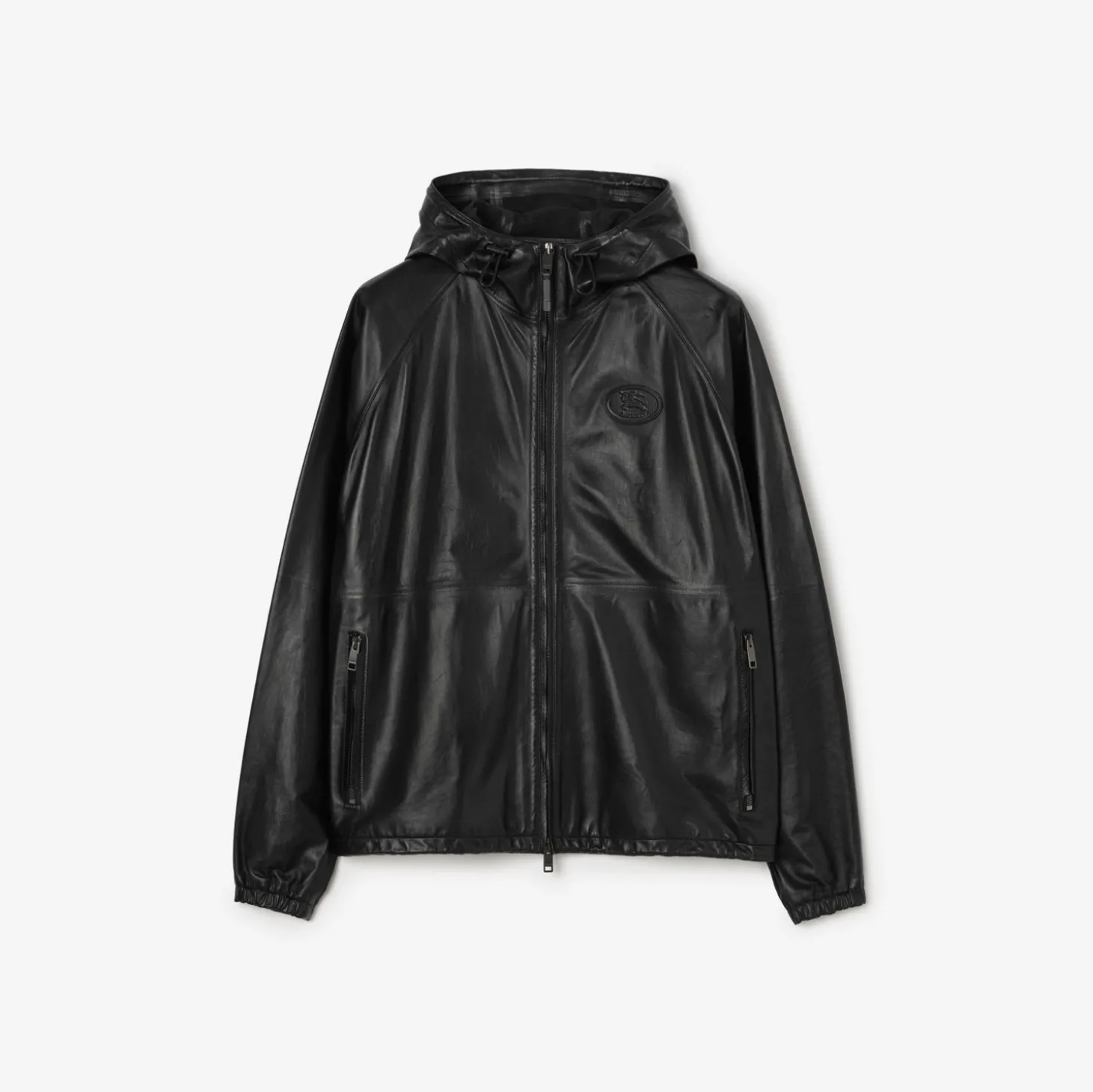 Leather Clapton Hooded Jacket