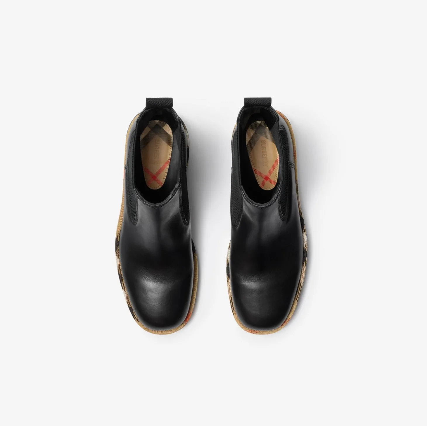 Leather Gravel Chelsea Boots