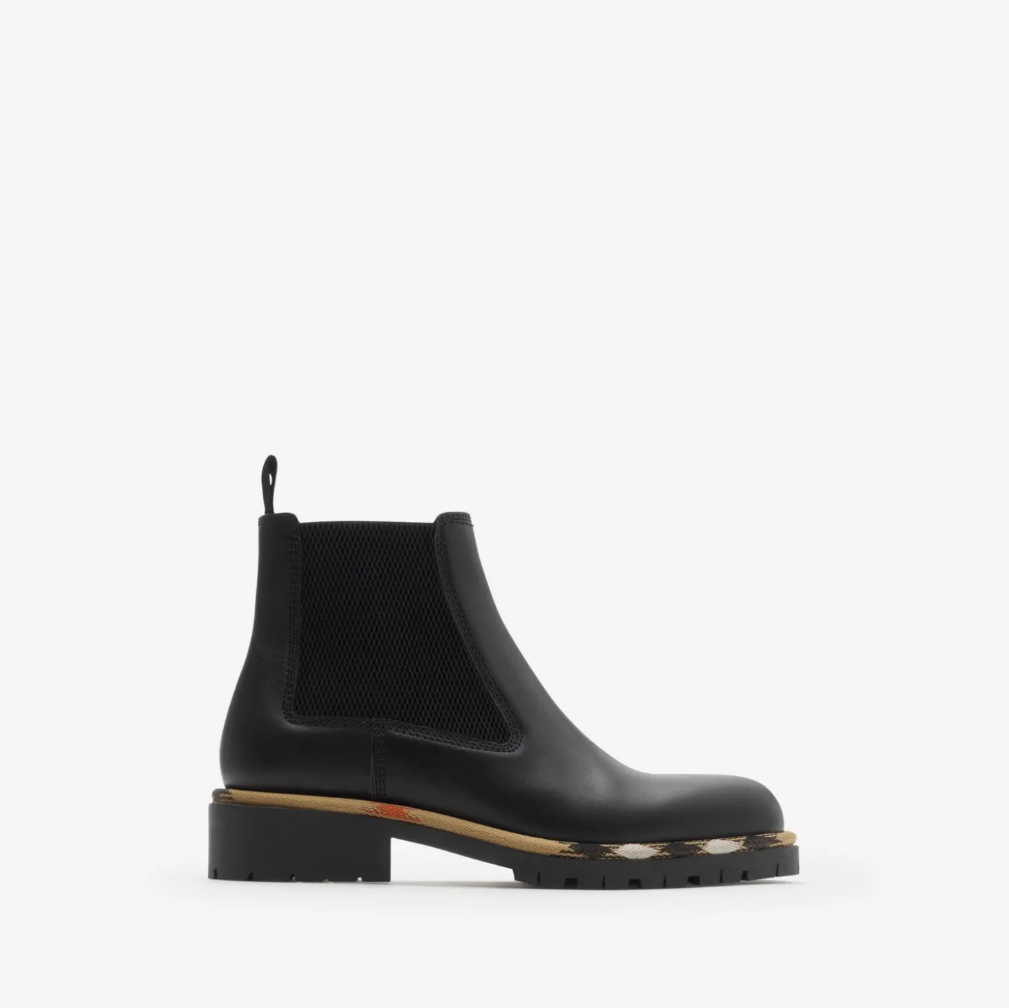 Leather Gravel Chelsea Boots