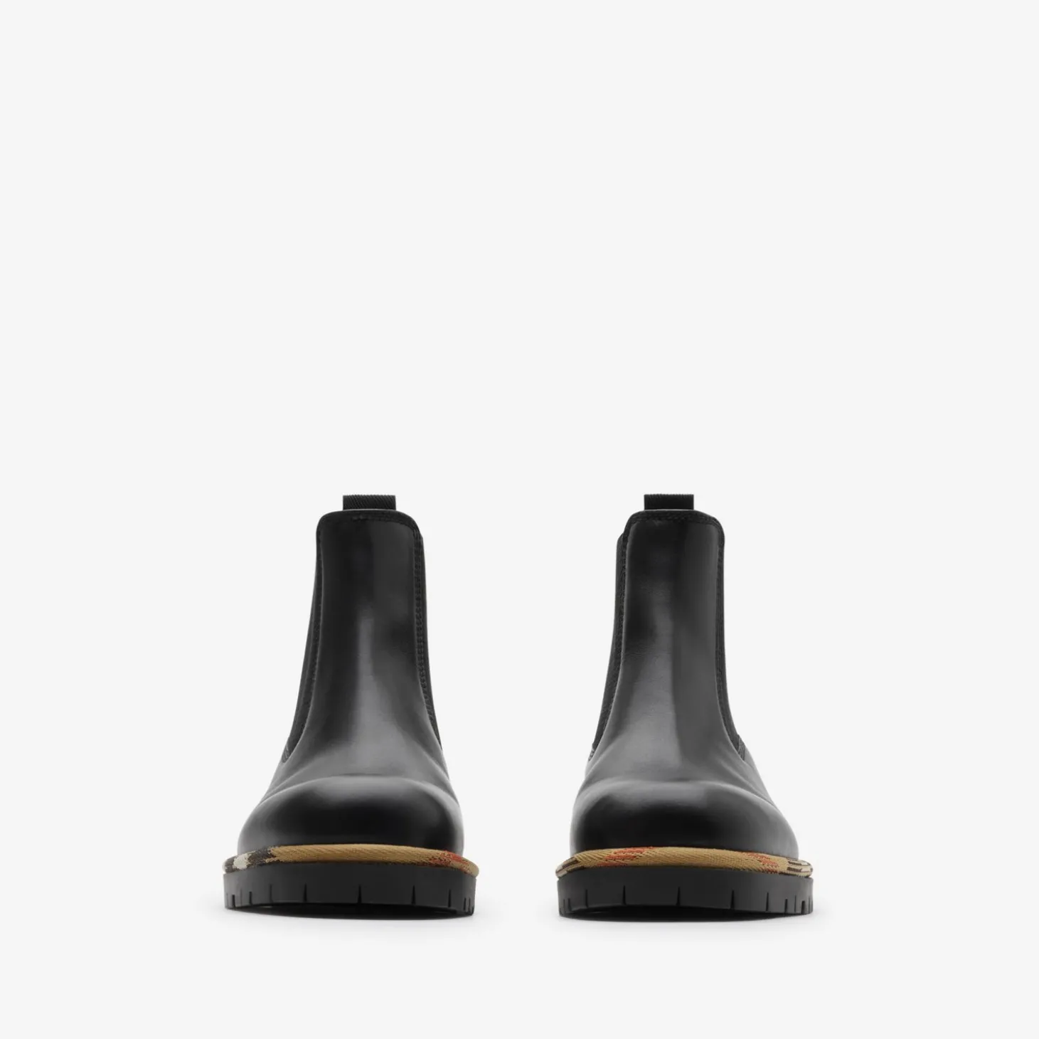 Leather Gravel Chelsea Boots