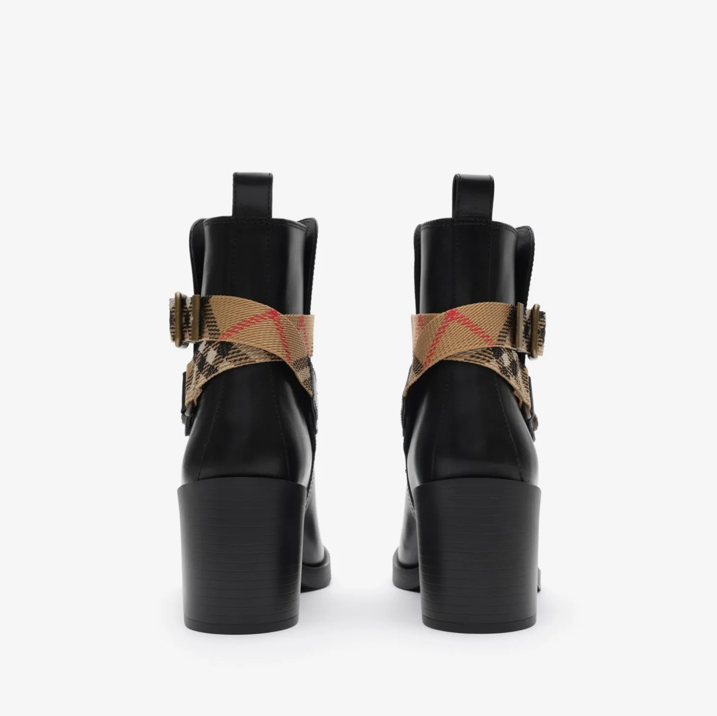 Leather Huntley Heel Boots
