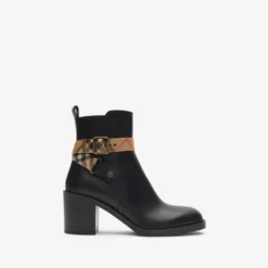 Leather Huntley Heel Boots
