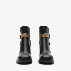 Leather Huntley Heel Boots