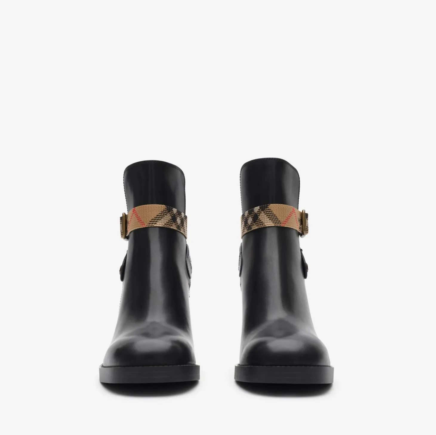 Leather Huntley Heel Boots
