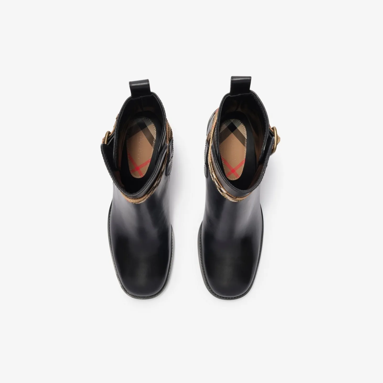 Leather Huntley Heel Boots