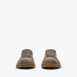 Leather, Suede and Check Terrace Sneakers