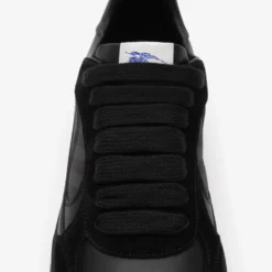 Leather, Suede and Check Terrace Sneakers​