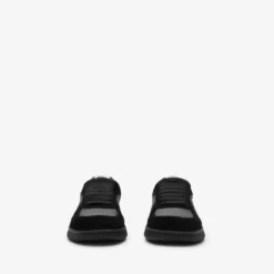 Leather, Suede and Check Terrace Sneakers