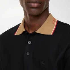 Logo Collar Cotton Polo Shirt