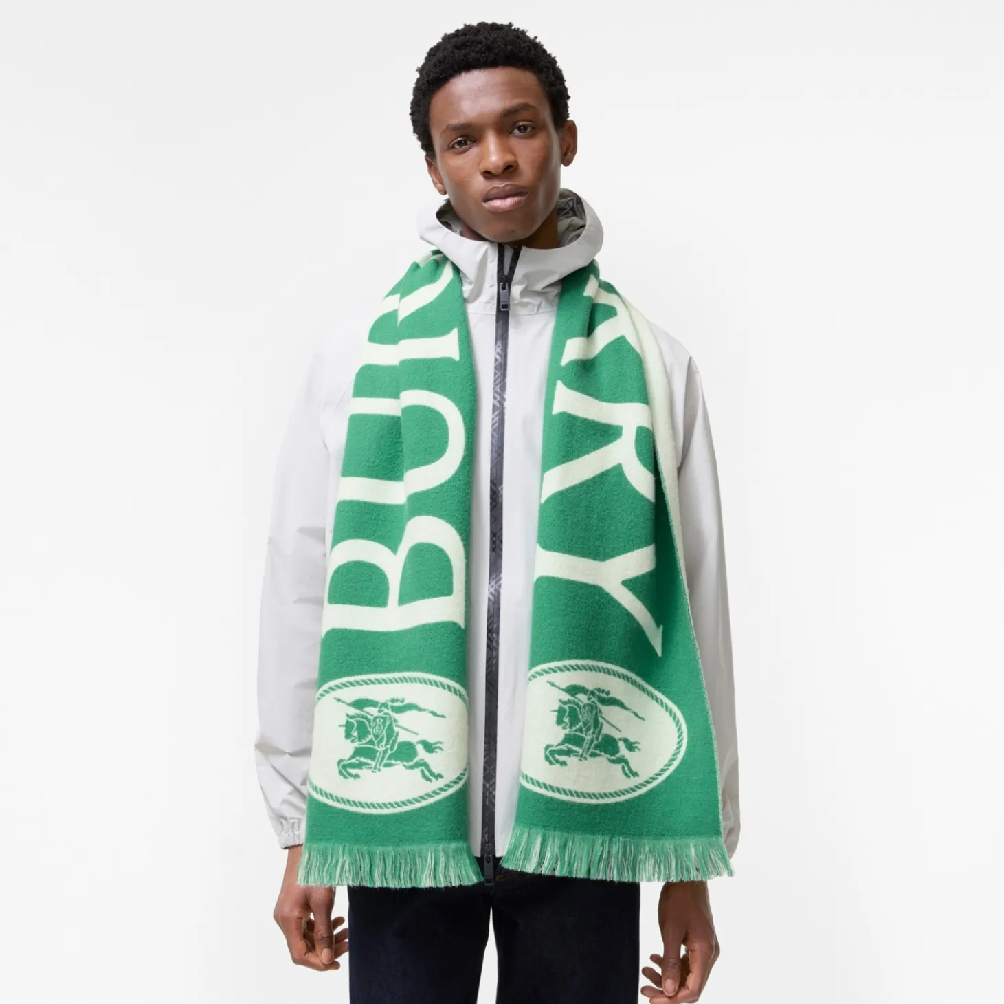 Logo Wool Scarf