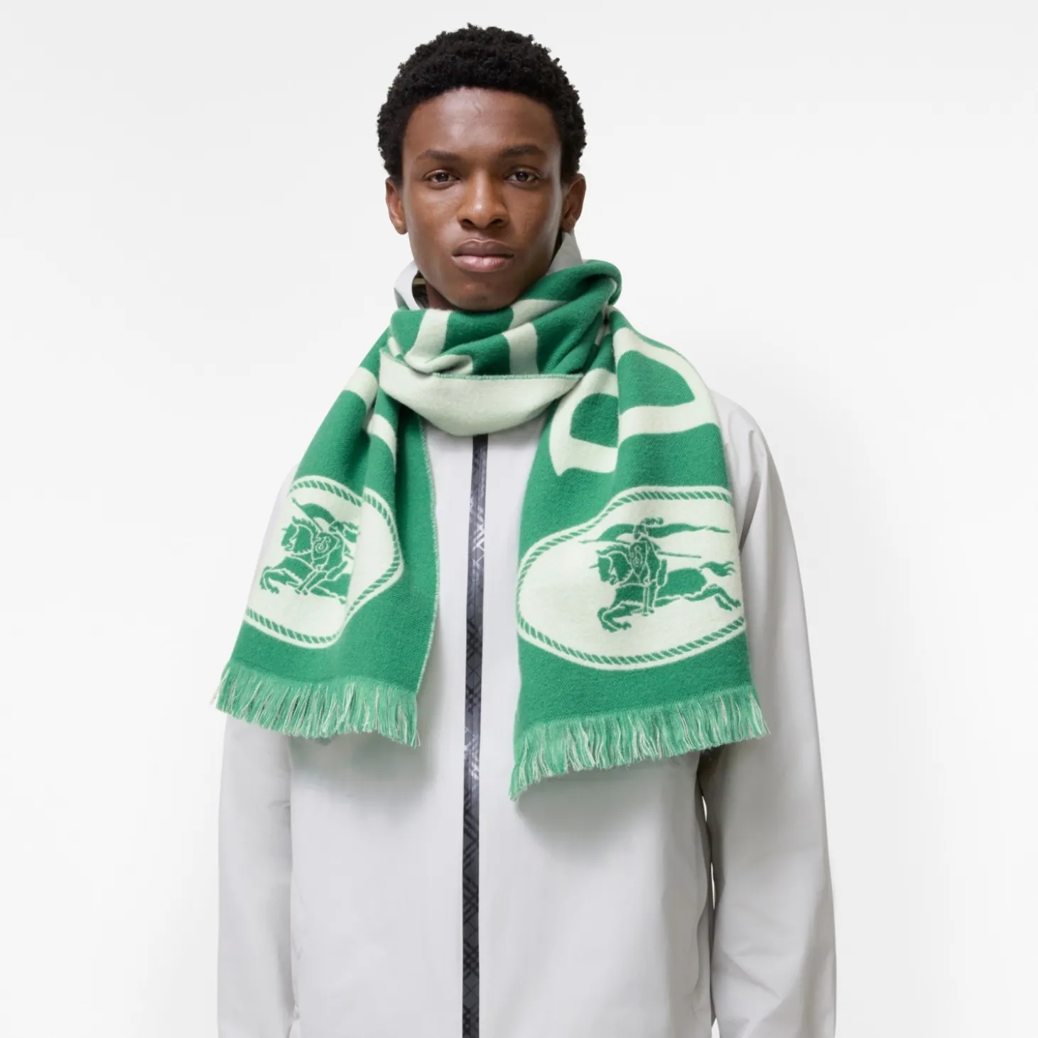Logo Wool Scarf
