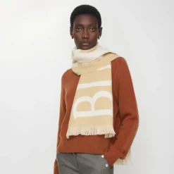 Logo Wool Scarf