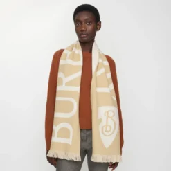 Logo Wool Scarf