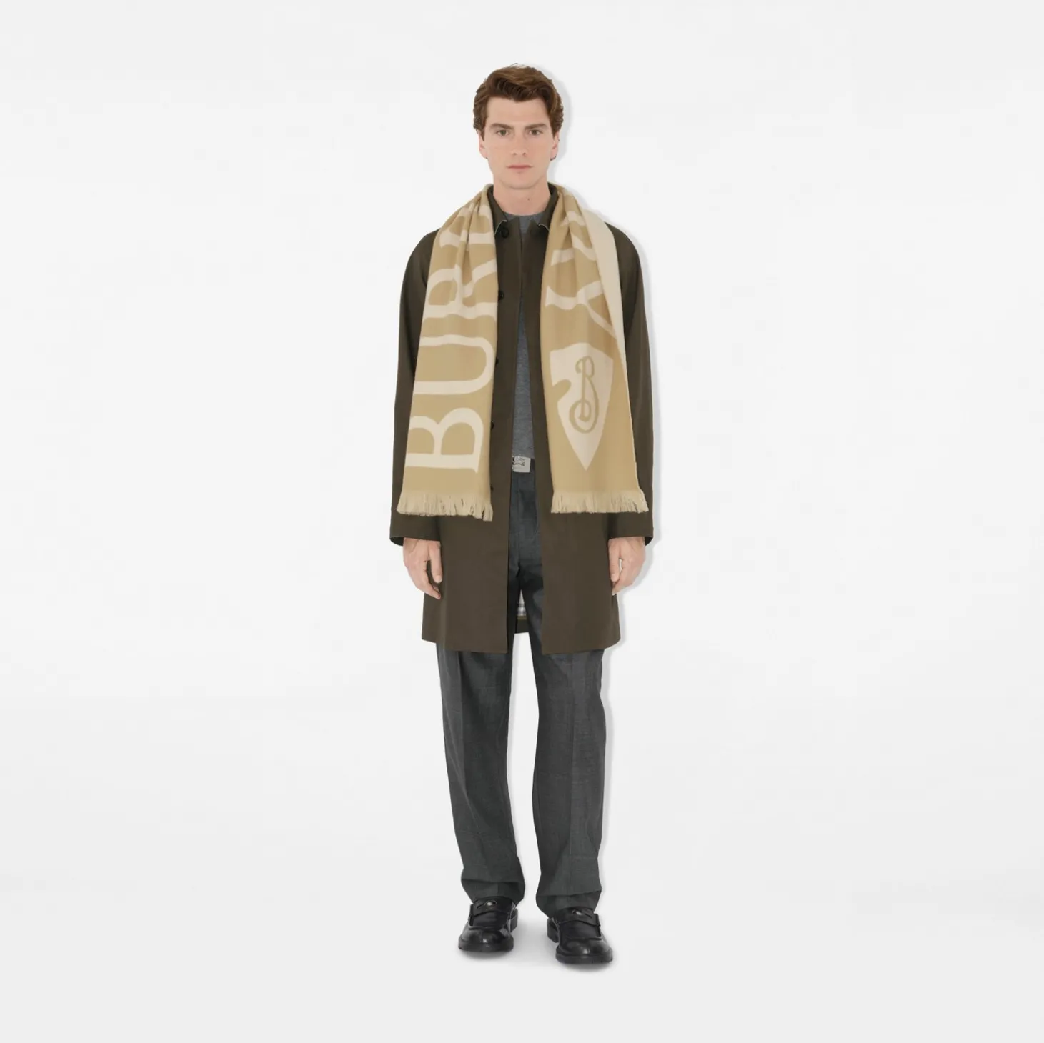 Logo Wool Scarf