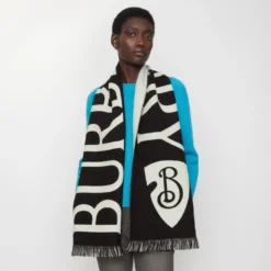 Logo Wool Scarf