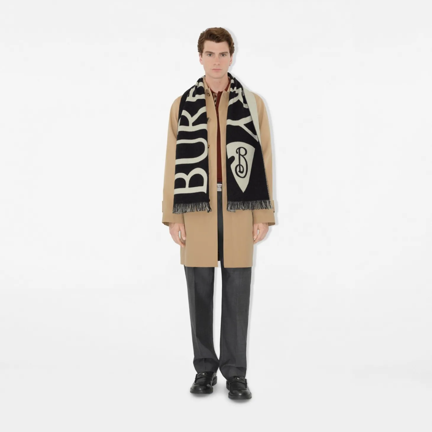 Logo Wool Scarf