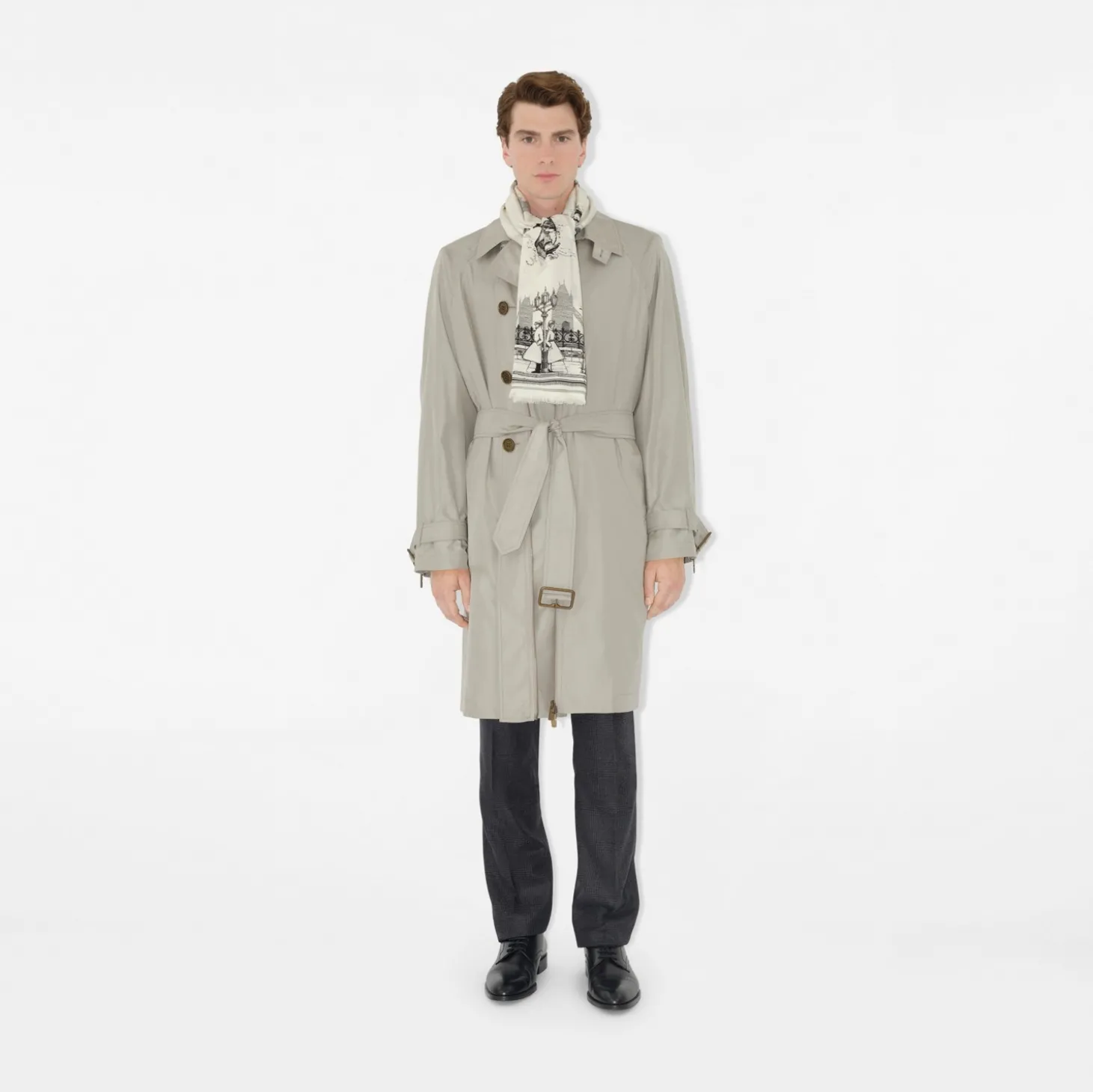 London Landmarks Wool Silk Scarf