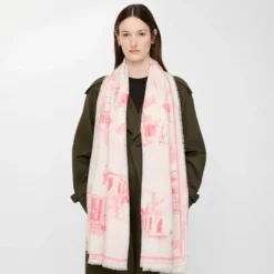 London Landmarks Wool Silk Scarf