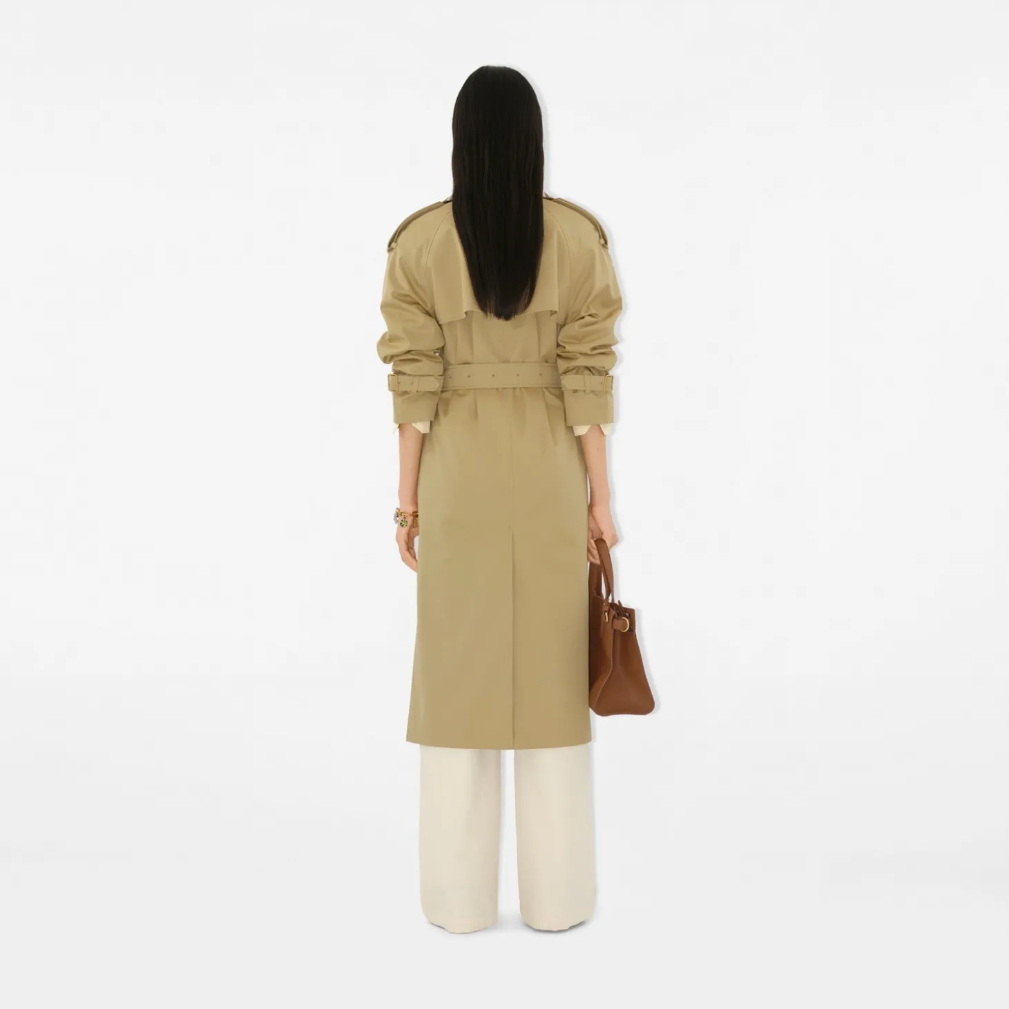Long Check Collar Castleford Trench Coat