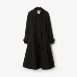 Long Gabardine Ellingham Fit-and-flare Car Coat
