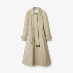 Long Gabardine Ellingham Fit-and-flare Car Coat