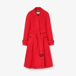 Long Gabardine Ellingham Fit-and-flare Car Coat