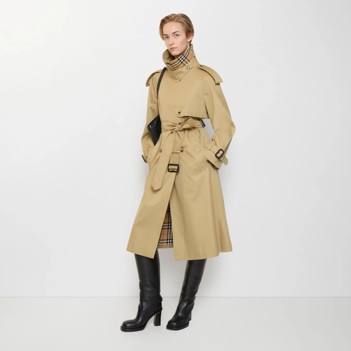 Long Gabardine Fitzrovia Trench Coat