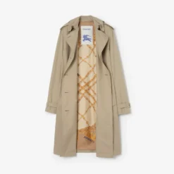Long Silk-lined Tropical Gabardine Foxfield Trench Coat