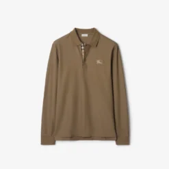 Long-sleeve Cotton Polo Shirt