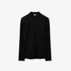 Long-sleeve Cotton Polo Shirt