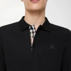 Long-sleeve Cotton Polo Shirt